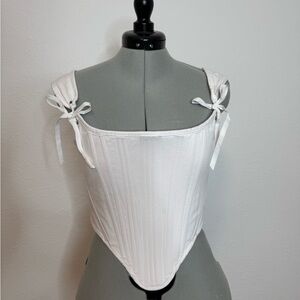 Royal Tailor White Rococo Stay 18th century corset